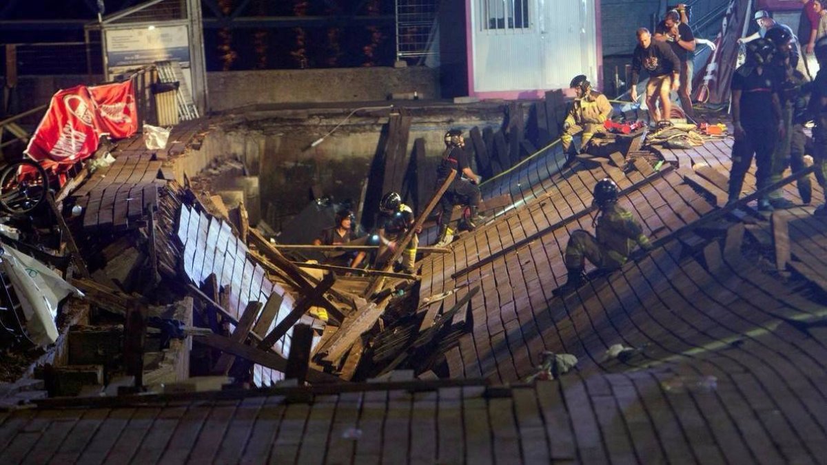 El accidente pudo haber costado vidas.