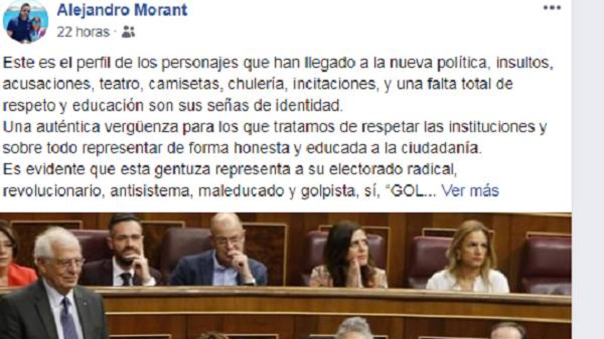 Extraído del Facebook de Alejandro Morant.