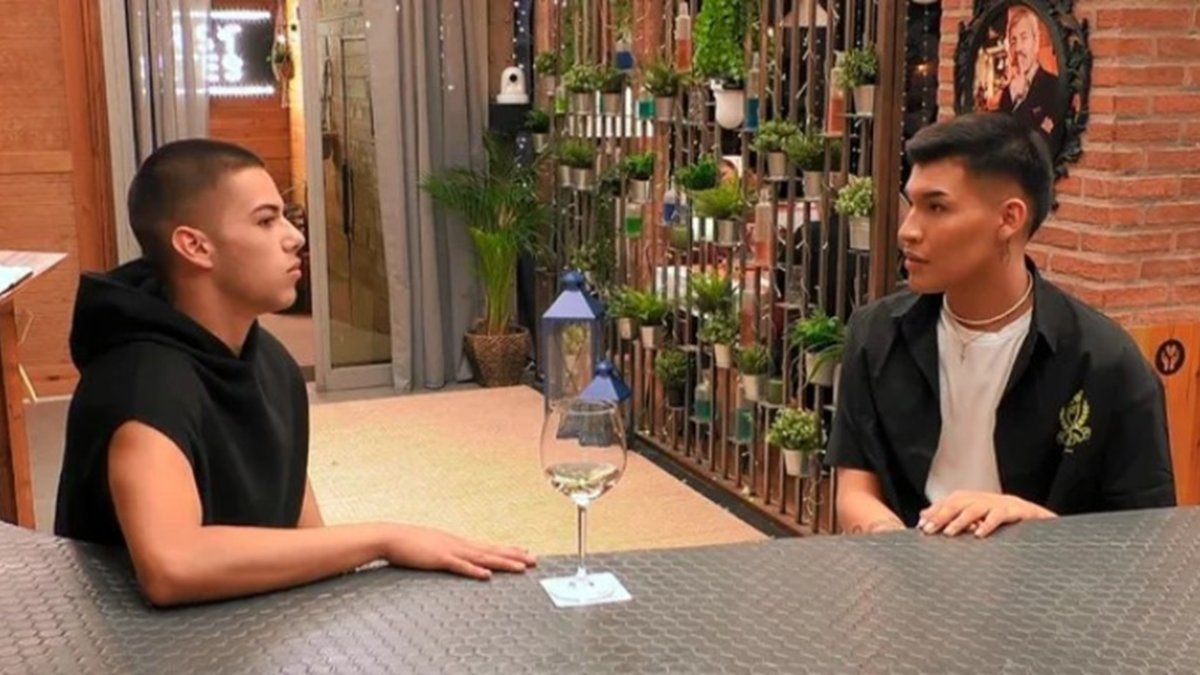 Javier y Jordan en su cita de 'First Dates'.