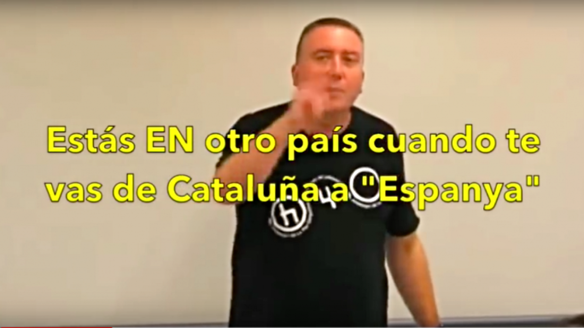 El vídeo que ridiculiza al independentista profesor.