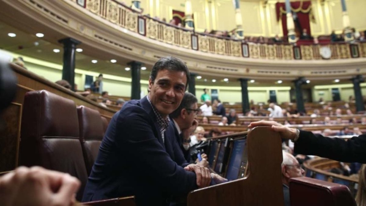 Sánchez, este miércoles en su reaparición en el Congreso