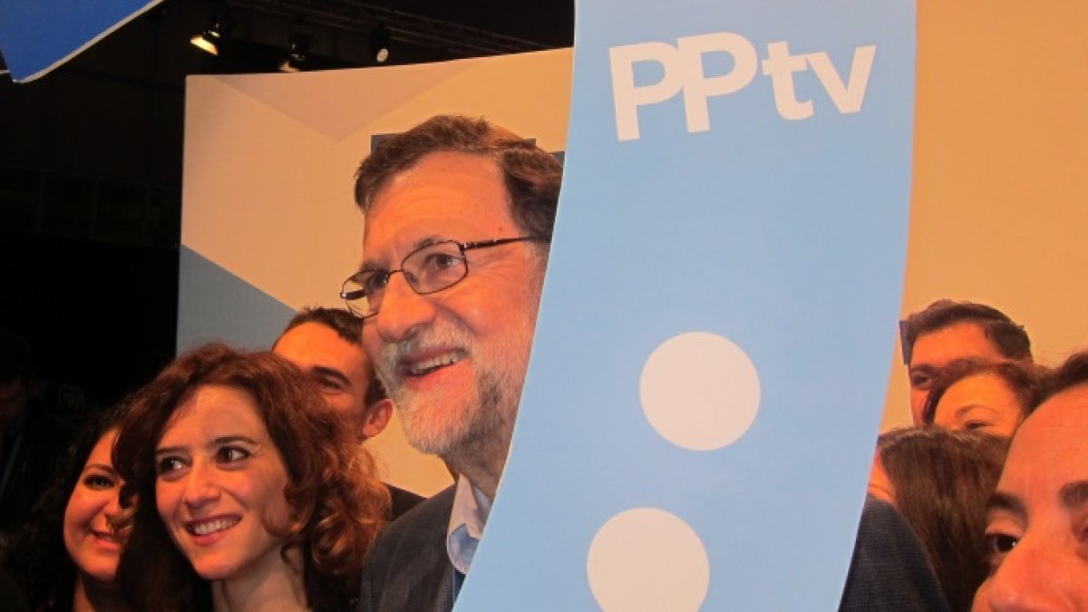 Rajoy, en el último Congreso Nacional del PP, el mes de febrero pasado (EP)