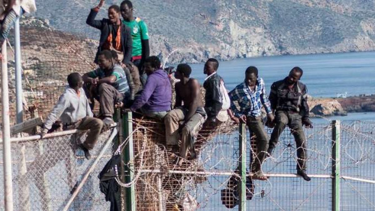 Uno de los múltiples saltos de la valla de Melilla