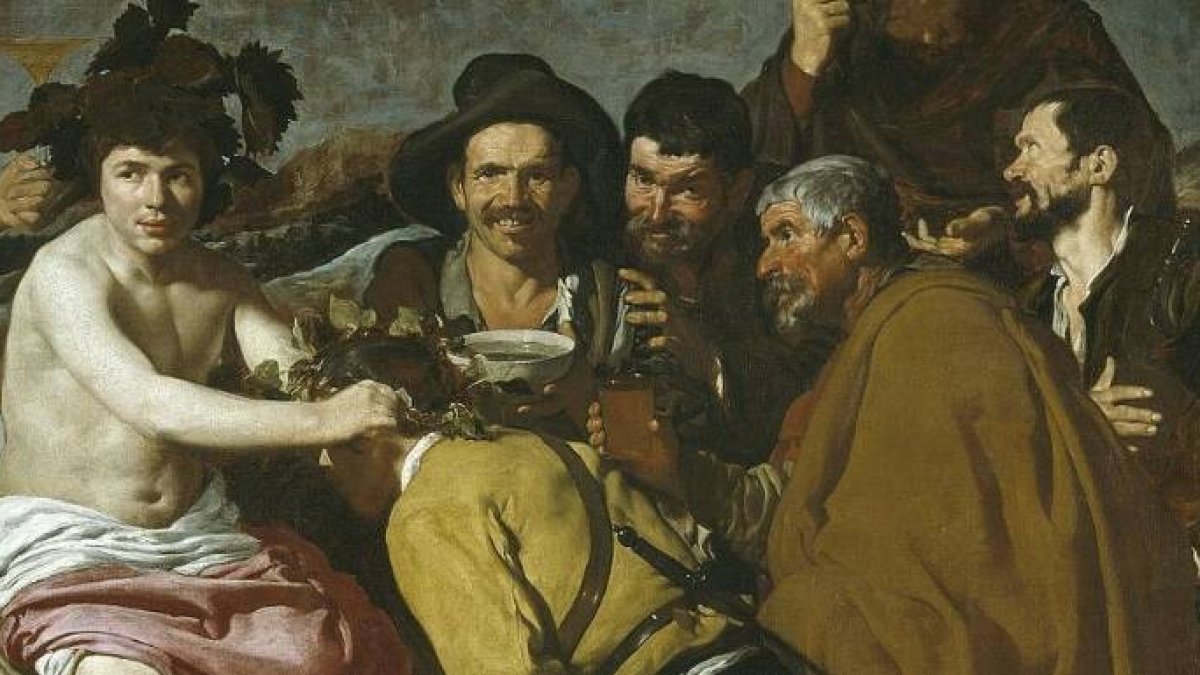 Detalle del Triunfo de Baco o Los Borrachos, Diego Velázquez