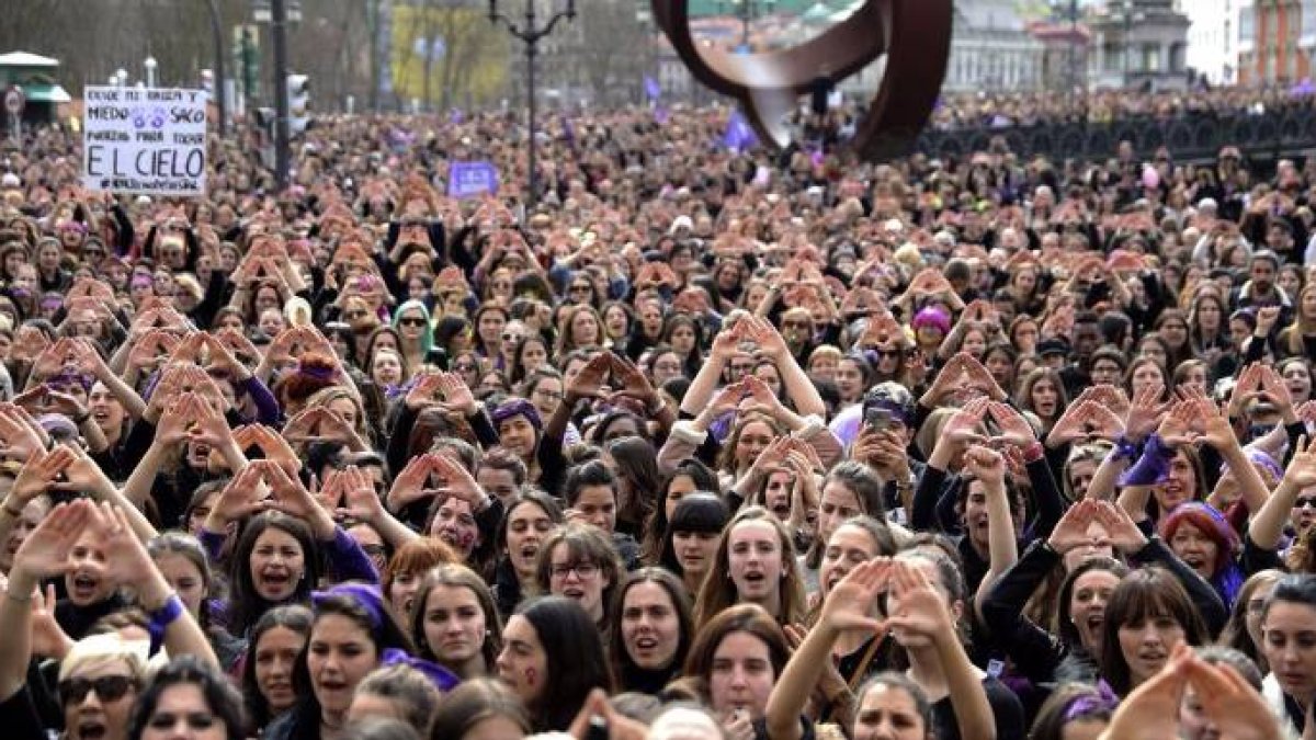 Manifestación en Bilbao.