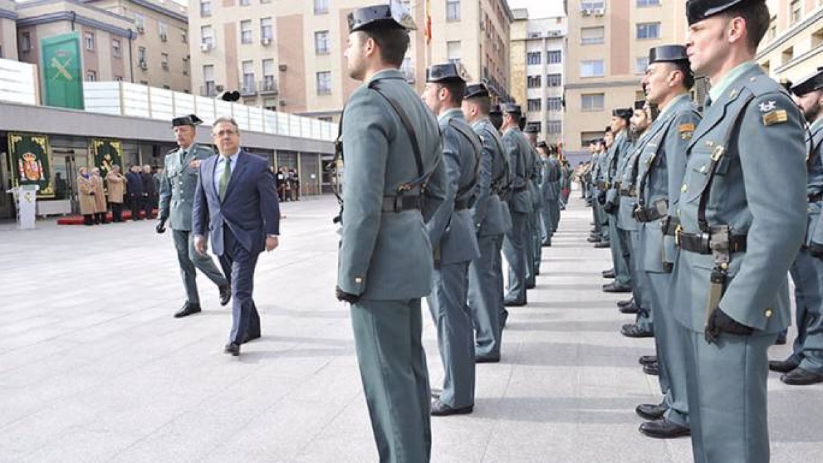 El ministro Zoido durante un acto de la Guardia Civil.