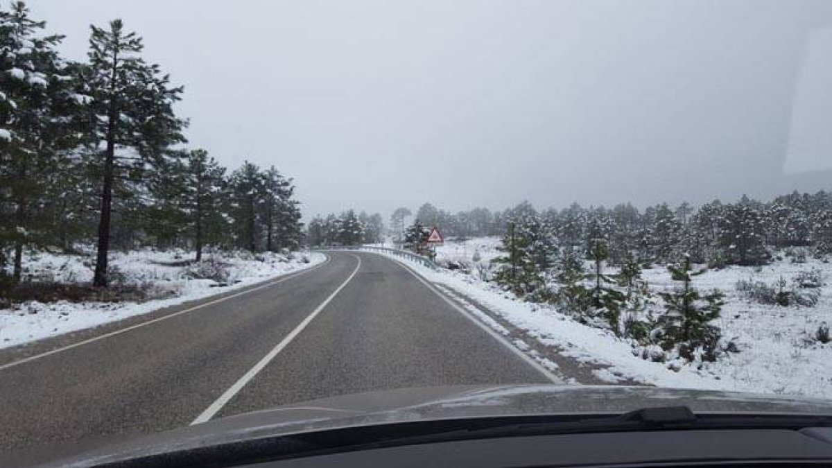 Nevada espectacular en la Sierra albaceteña de Alcaraz, que con el deshielo irá a parar al Segura.