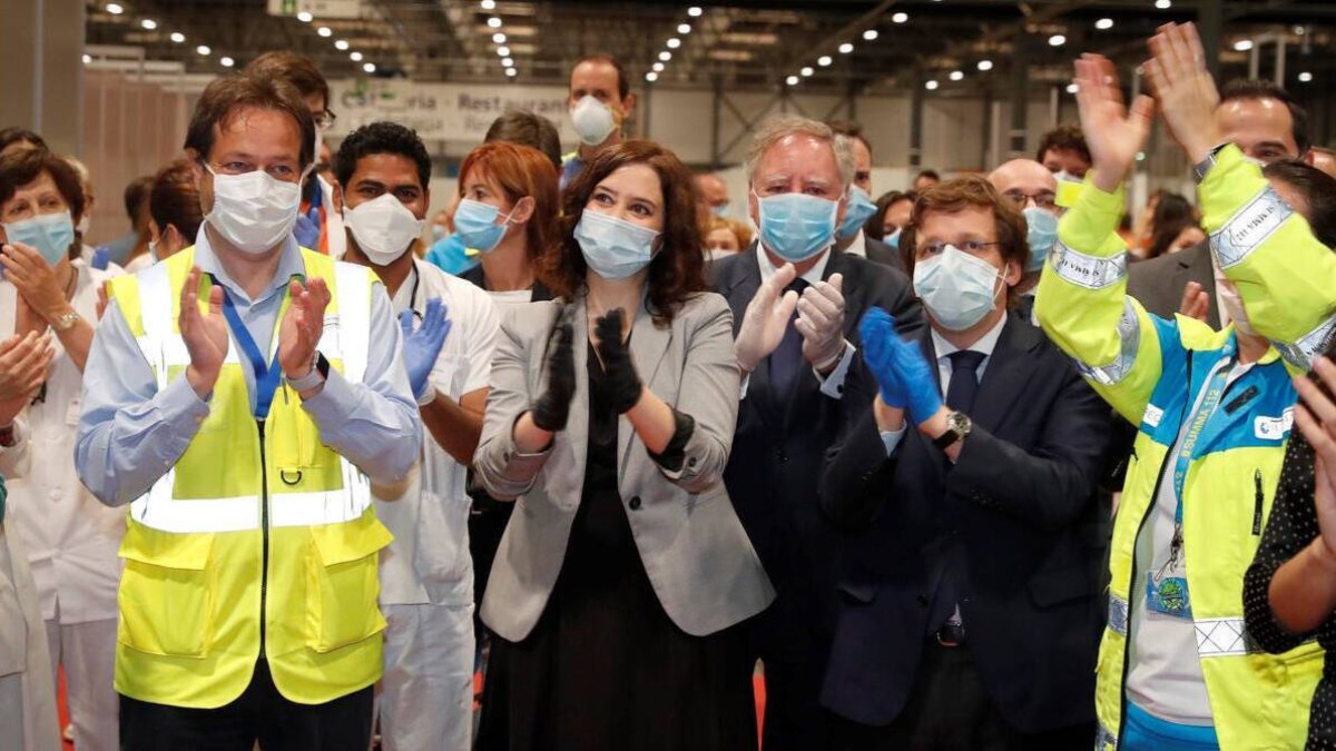 Isabel Díaz Ayuso, en la clausura del hospital de IFEMA