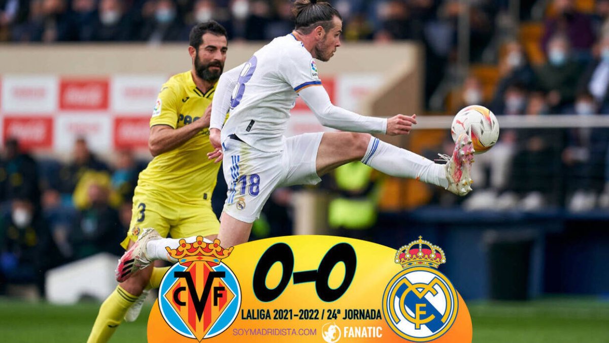 Villarreal 0 -0 Real Madrid: Bale abre una rendija