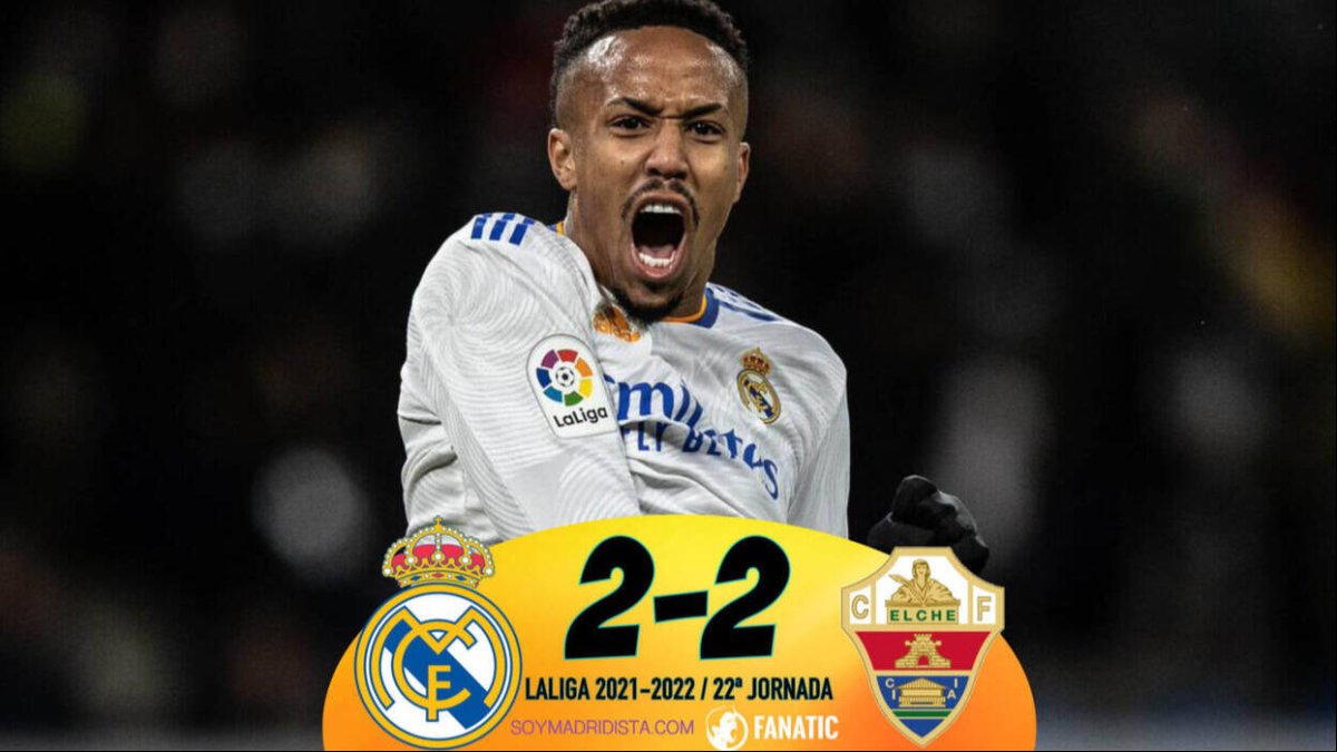 Real Madrid 2-2 Elche: Militâo cierra el paraguas de Boris Johnson