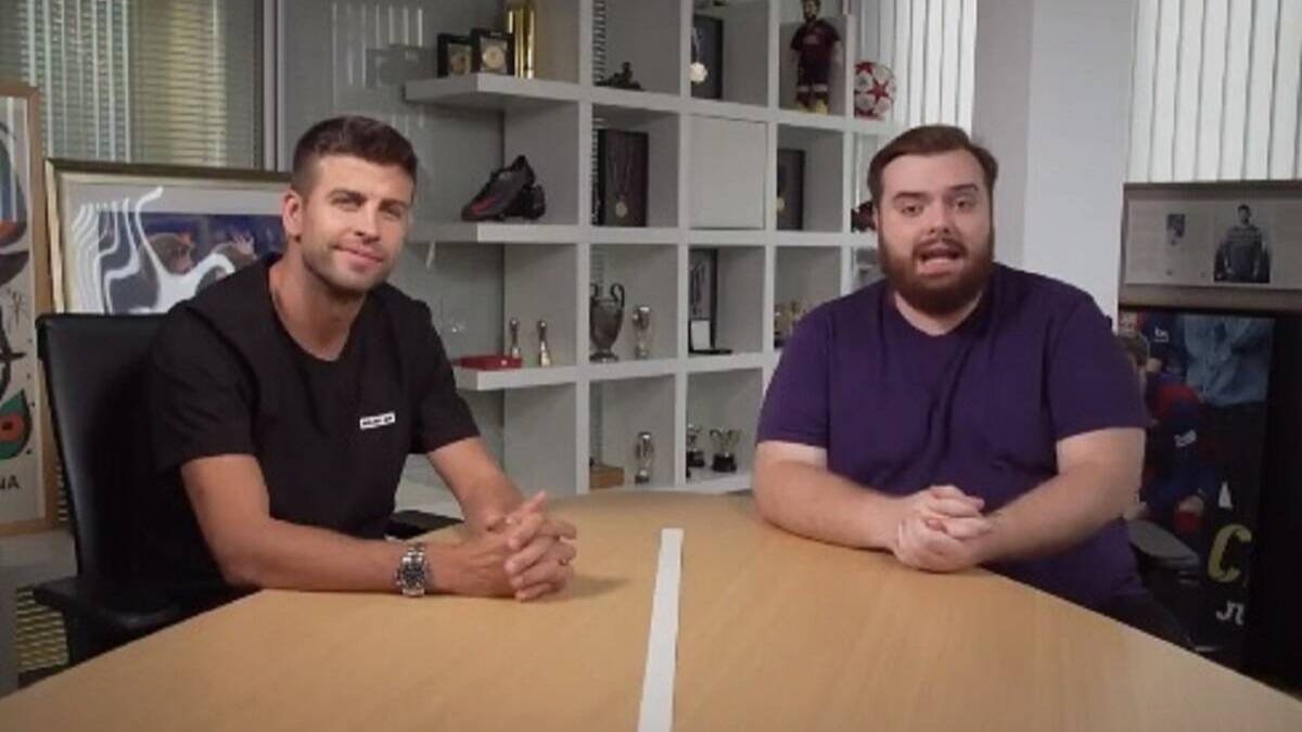 Gerard Piqué e Ibai Llanos, en una fotografía de archivo.