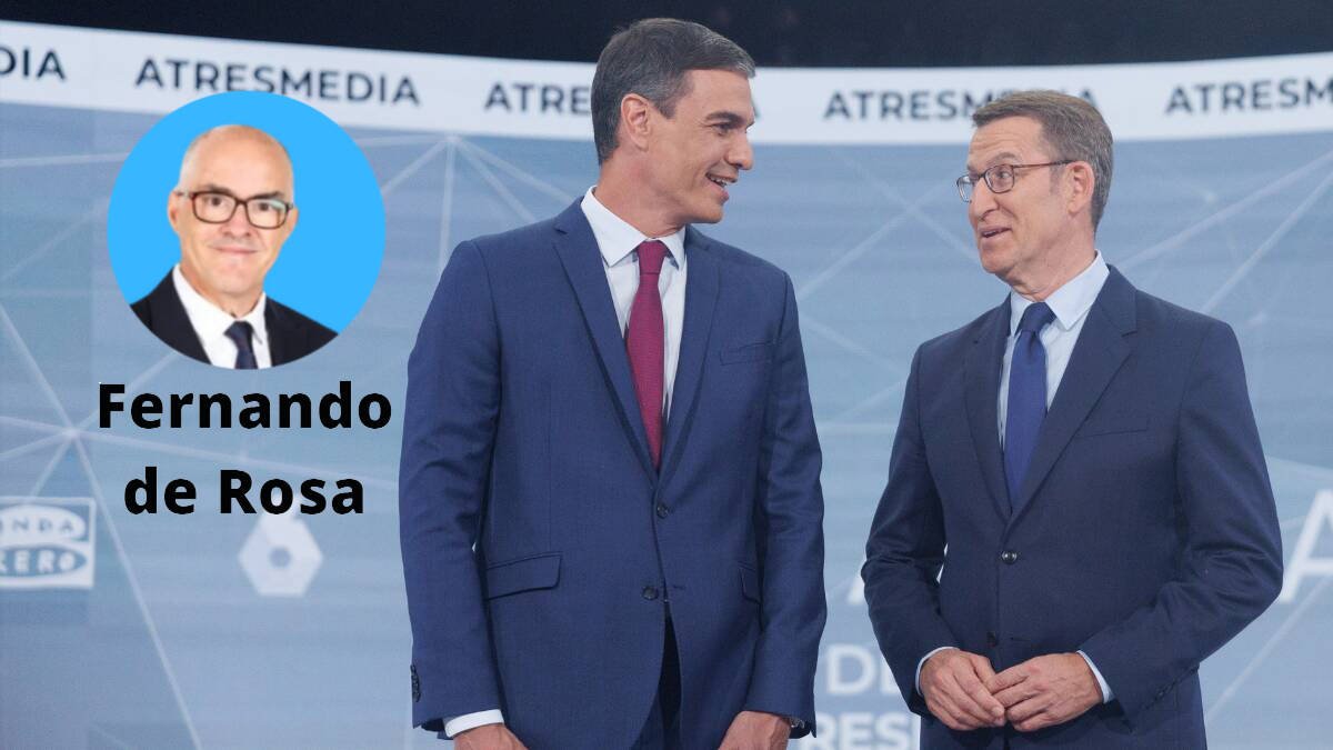 Pedro Sánchez y Alberto Núñez Feijóo antes de su cara a cara en Antena 3.