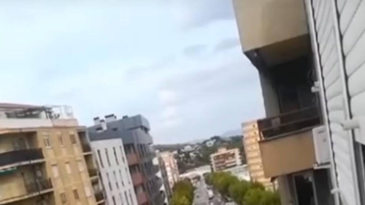 Captura de un vídeo del tráfico en Alcoy.