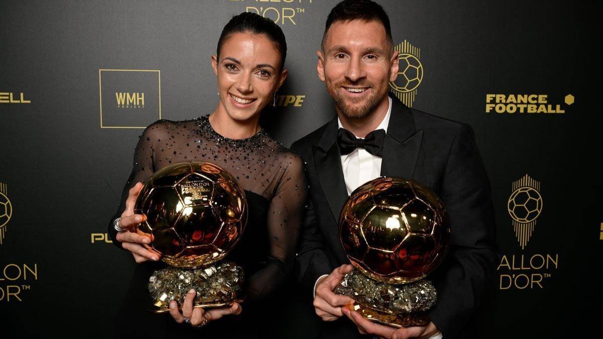 Leo Messi tras recibir el Balón de Oro 2023