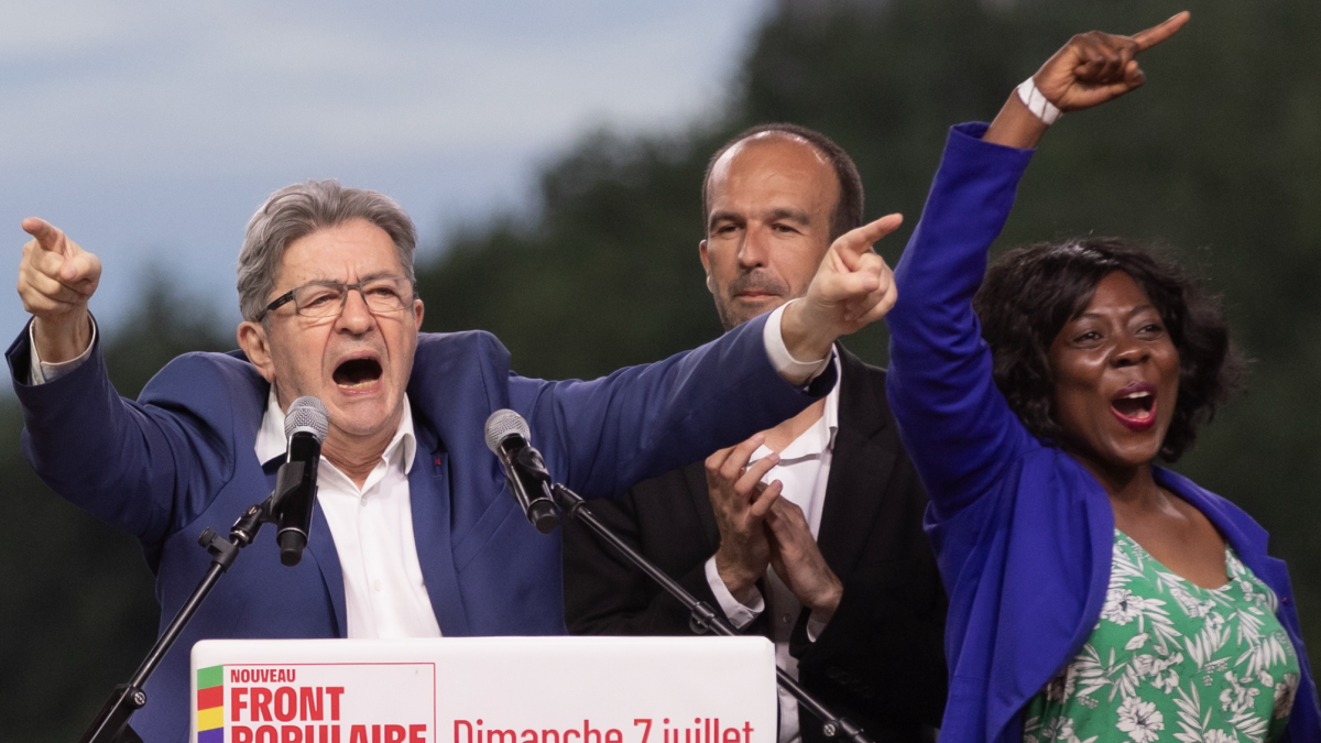 Jean-Luc Mélenchon, líder del Nuevo Frente Popular