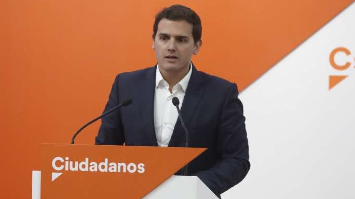 Albert Rivera, en la sede de C´s el pasado mes de mayo