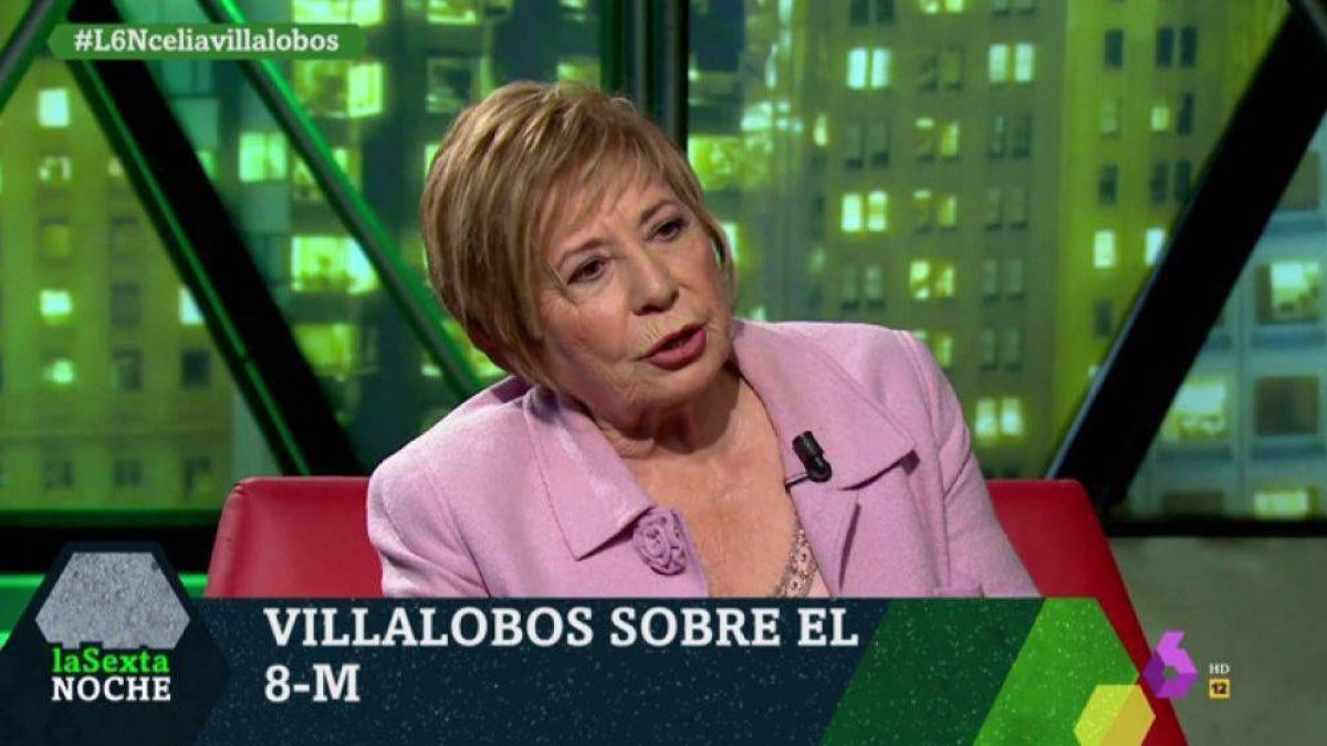 Villalobos, en el plató de La Sexta Noche