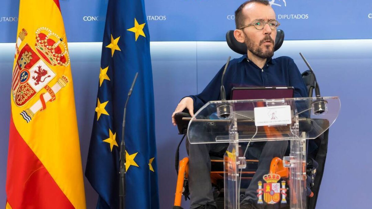 El portavoz de Podemos, Pablo Echenique