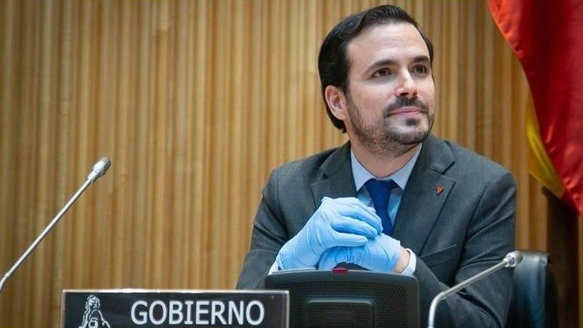 El ministro de Consumo y líder de IU, Alberto Garzón.