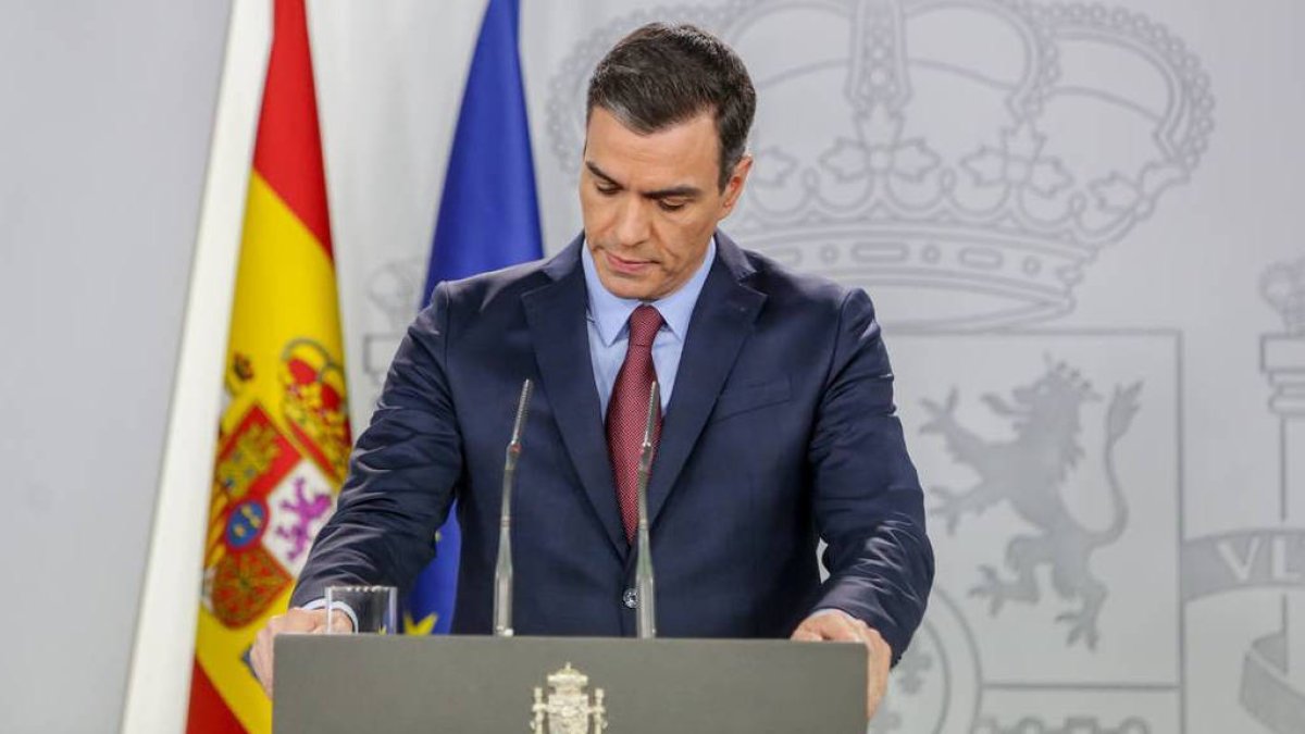 El presidente del Gobierno, Pedro Sánchez