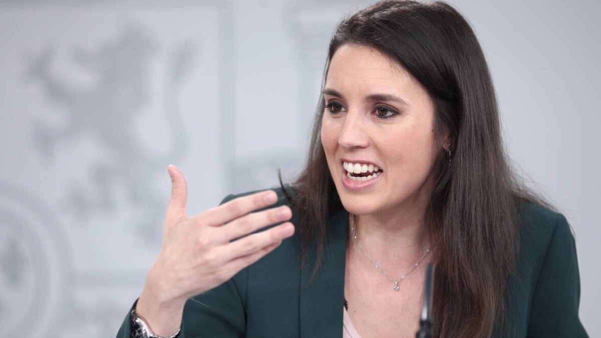 La ministra de Igualdad, Irene Montero