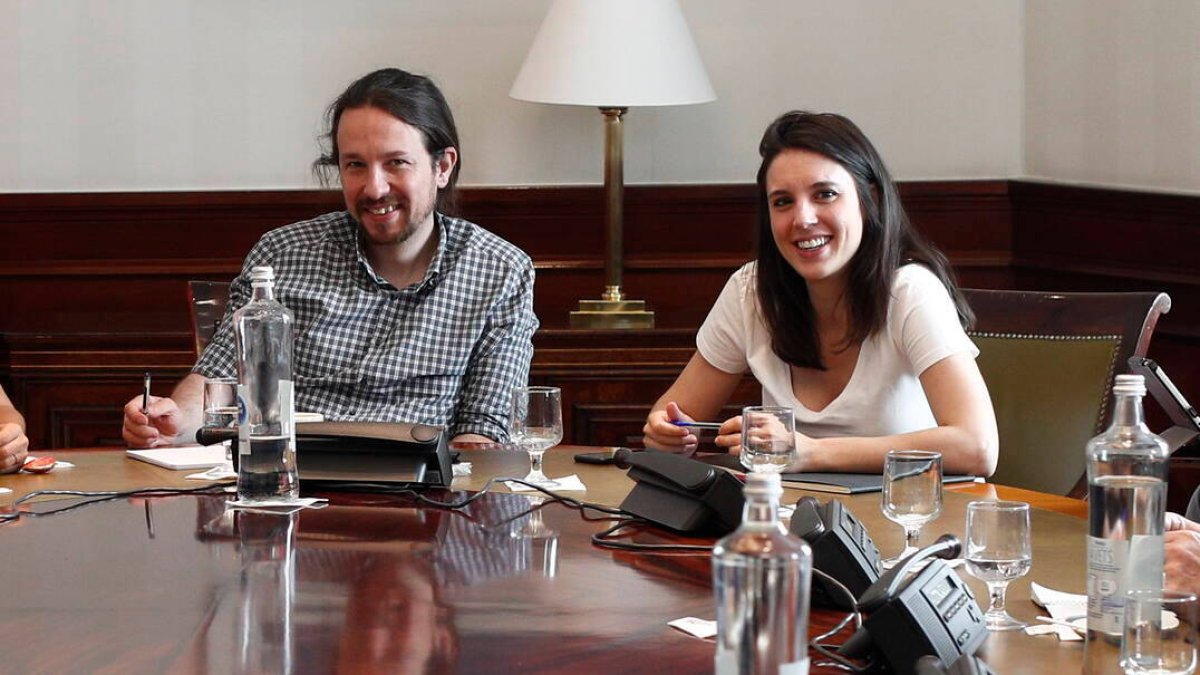 Pablo Iglesias e Irene Montero