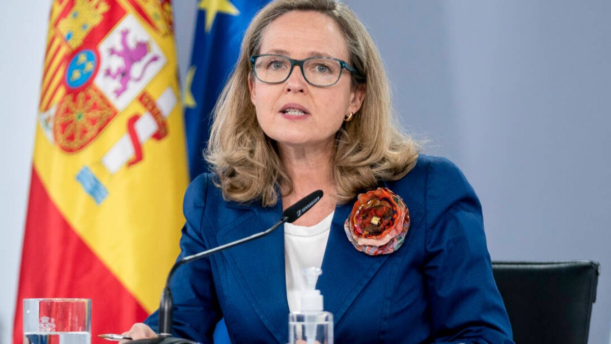 La vicepresidenta primera y ministra de Asuntos Económicos y Transformación Digital, Nadia Calviño