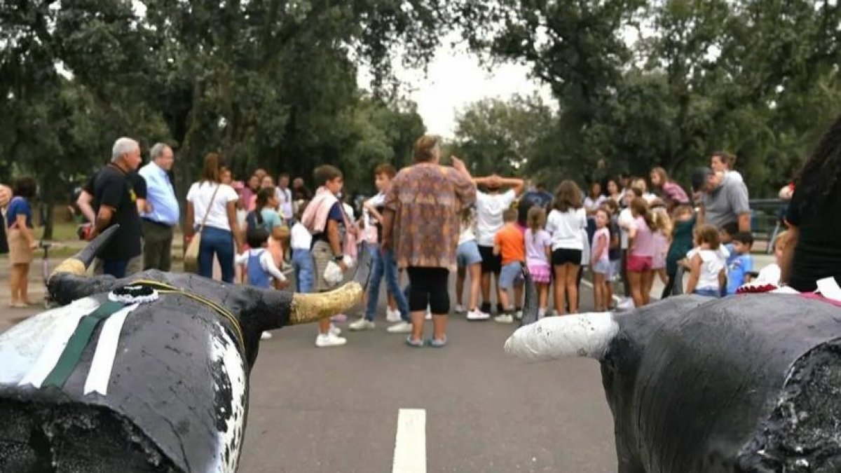 Encierro Infantil con carretones