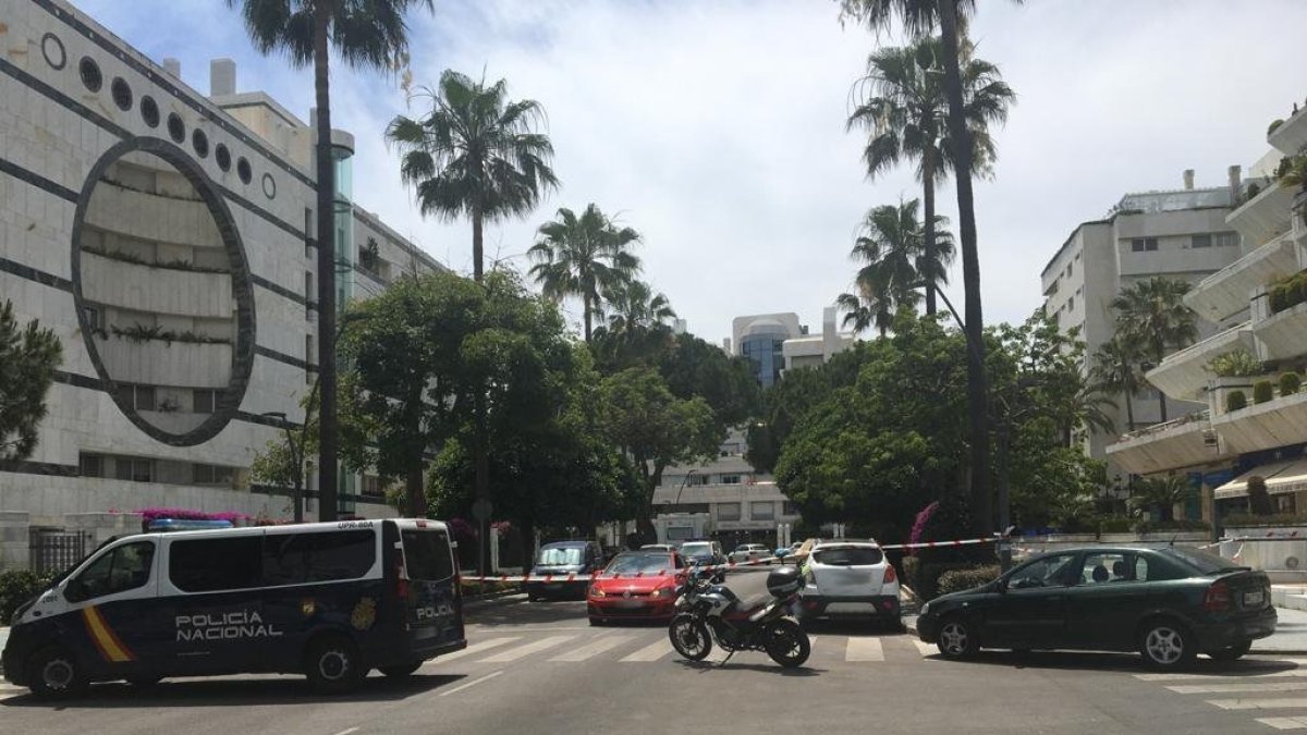 Imagen de archivo de un tiroteo en Puerto Banús, Marbella, Málaga.