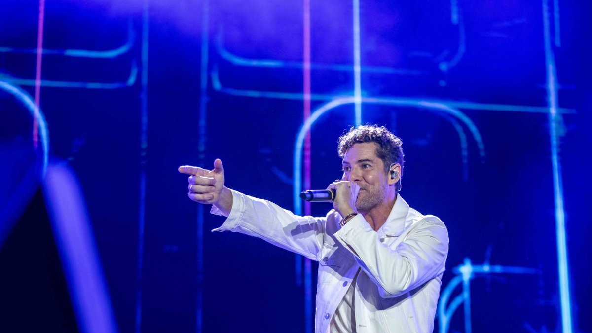 David Bisbal, durante una actuación reciente.