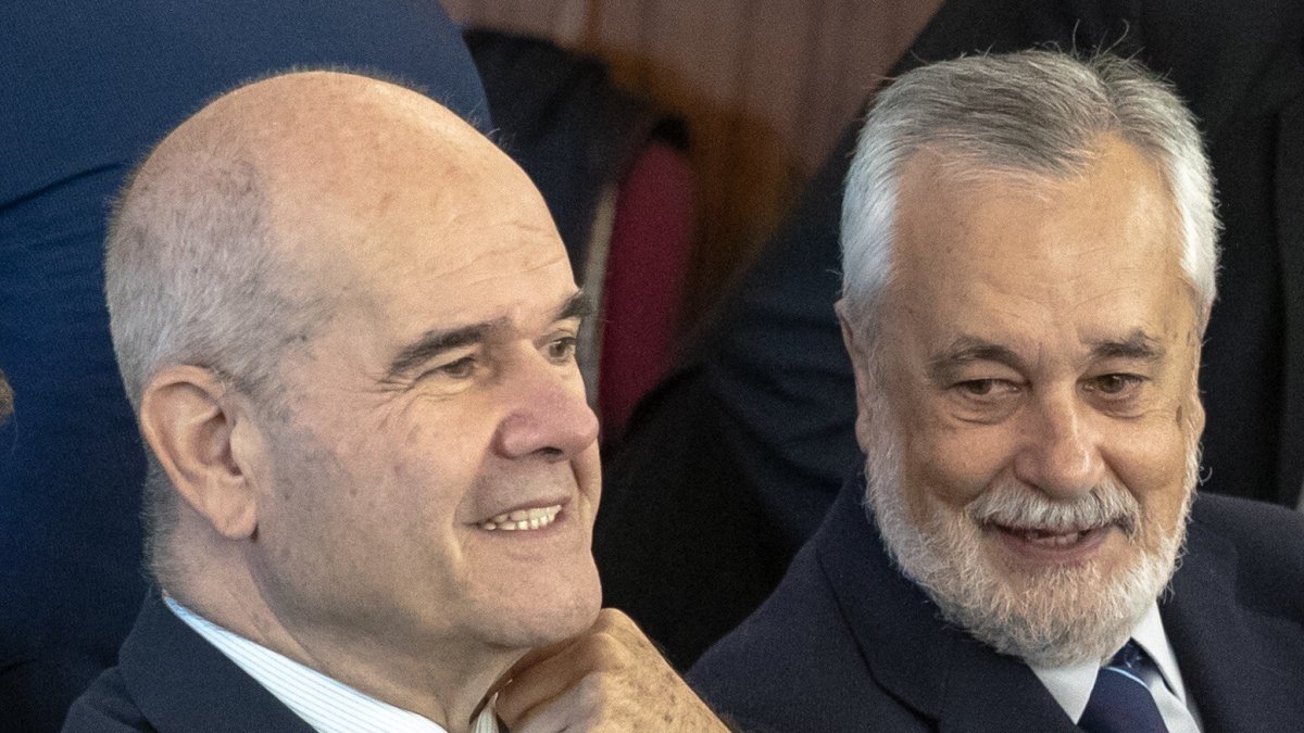 Los expresidentes de Andalucía Manuel Chaves y José Antonio Griñán en el juicio de los ERE.