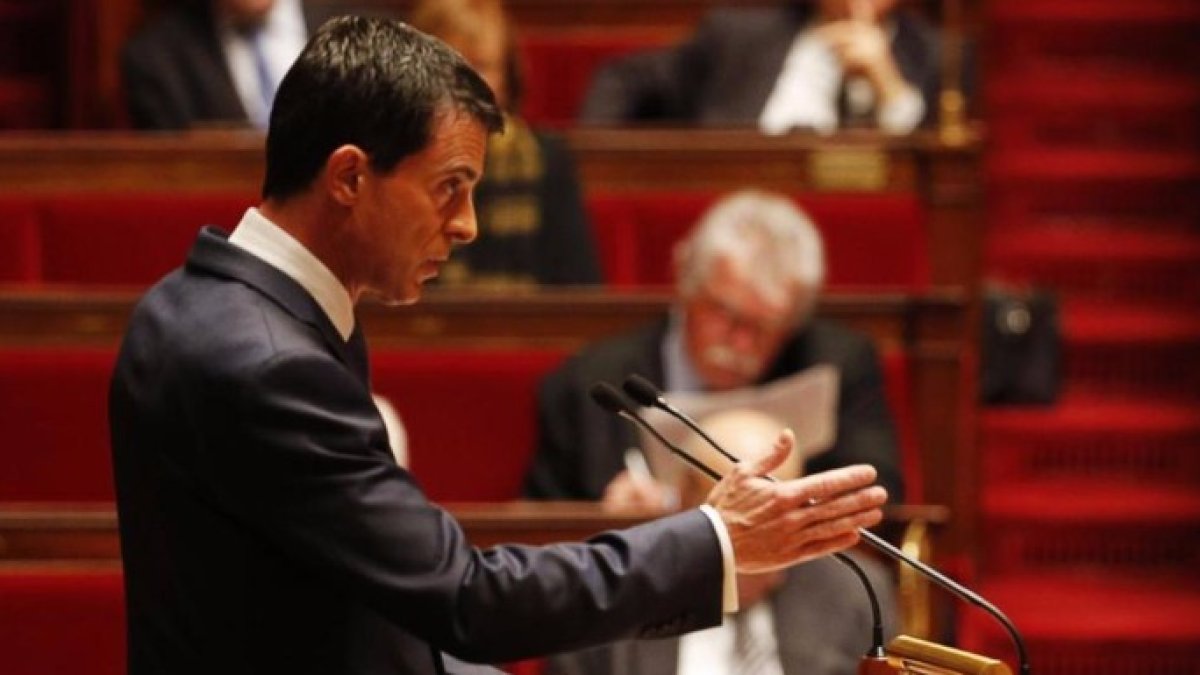 Manuel Valls, este jueves en el Parlamento.