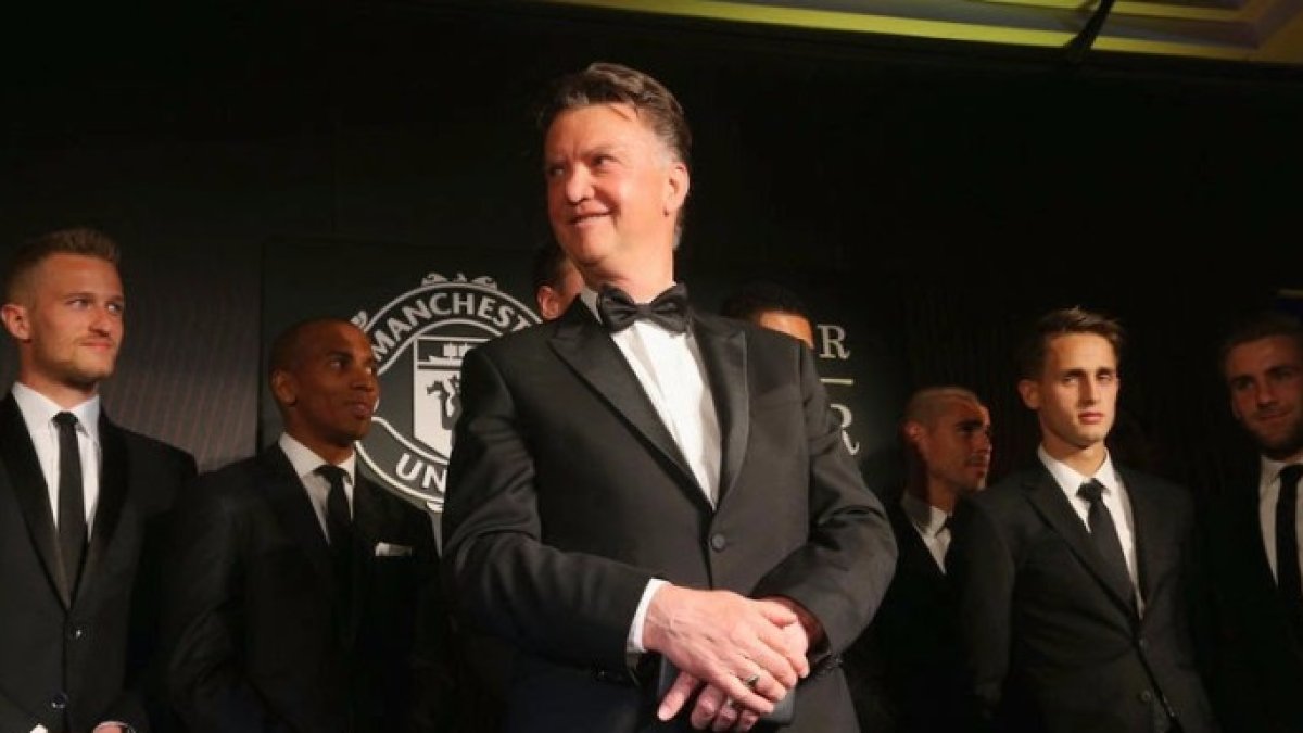 El entrenador del Manchester United, Louis Van Gaal.