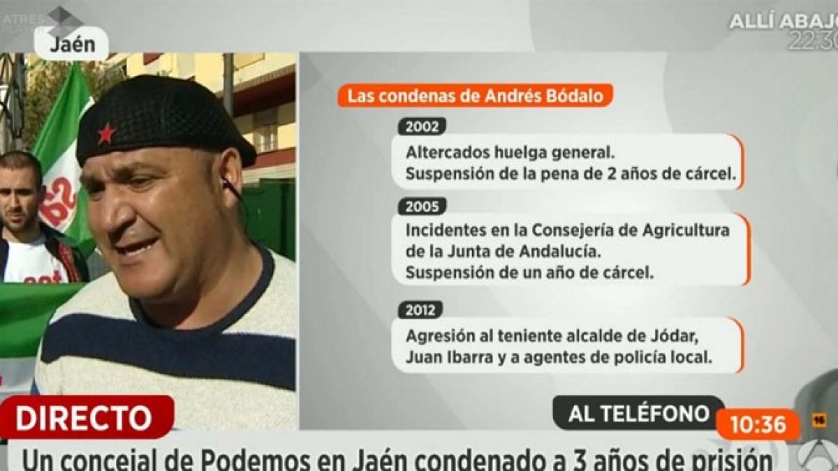 Bódalo ha dado un espectáculo durante su entrevista.