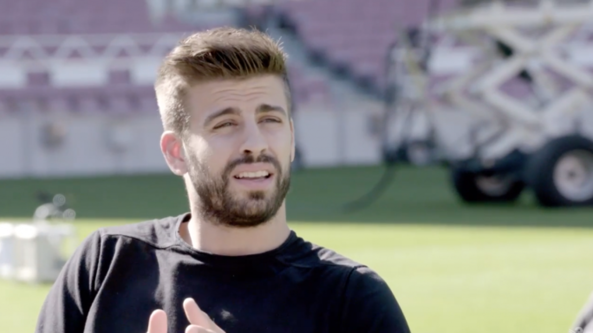 Gerard Piqué durante la entrevista realizada en TV3.