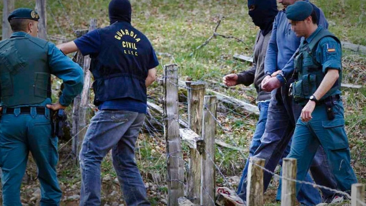 Imagen de una intervención de la Guardia Civil en Navarra.