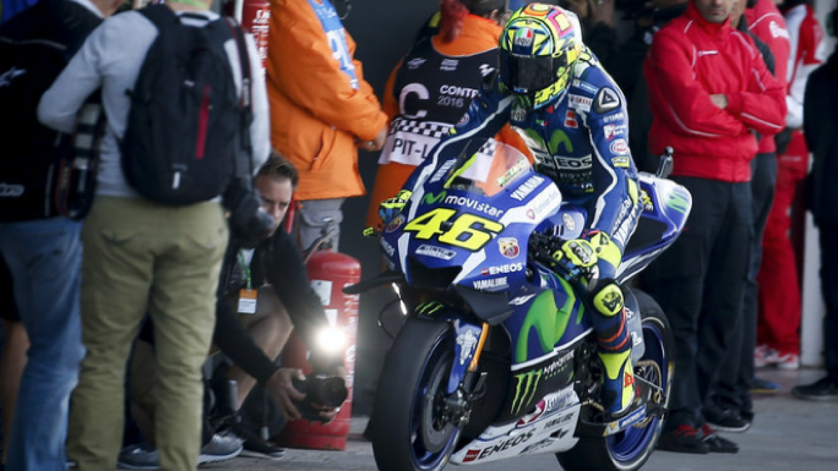 Valentino Rossi en Cheste.