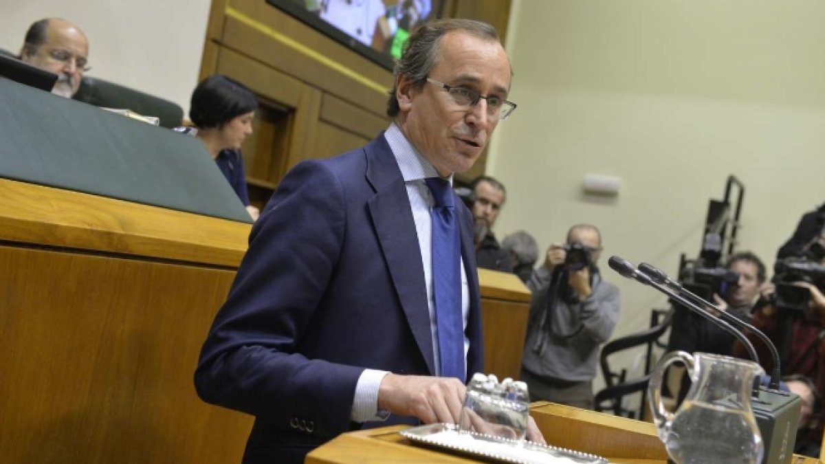 El líder del PP en el Parlamento Vasco, Alfonso Alonso.