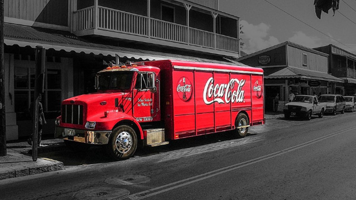 Un camión de Coca Cola en Hawaii