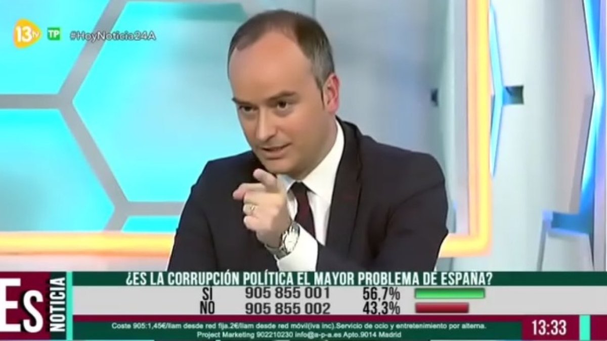 El consultor Ivan Redondo, en una de sus habituales participaciones en 13Tv.