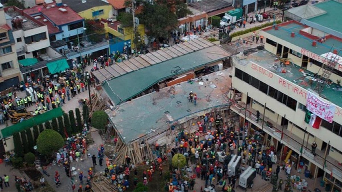 El Colegio Enrique Rébsamen, donde supuestamente estaba sepultada Frida Sofía.