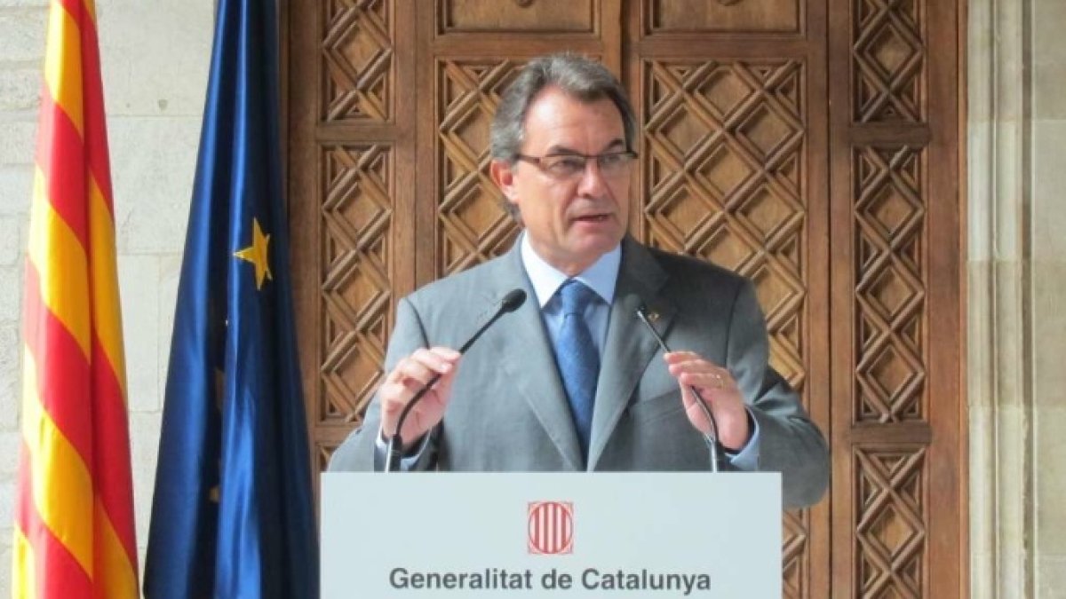 Artur Mas, en una comparecencia cuando era presidente de la Generalitat.