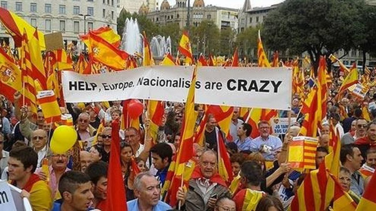 Una de las manifestaciones de SCC en las calles de Barcelona