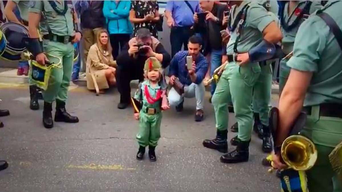 El pequeño Yoel, este Jueves Santo.