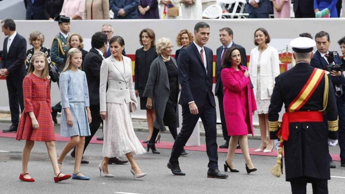 El presidente, durante el desfile del 12 de octubre en Madrid