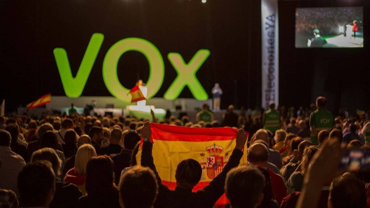 Un mitin de Vox.