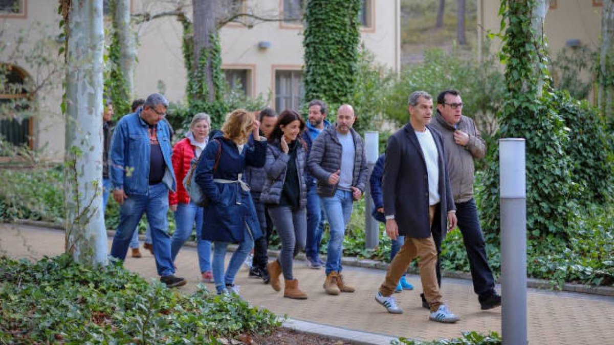 Toni Cantó, el pasado fin de semana, con los candidatos en Cofrentes