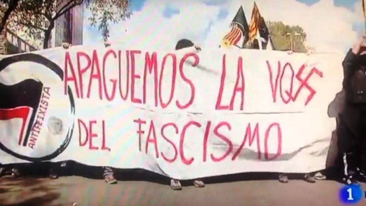 Así presentó TVE la violencia contra Vox