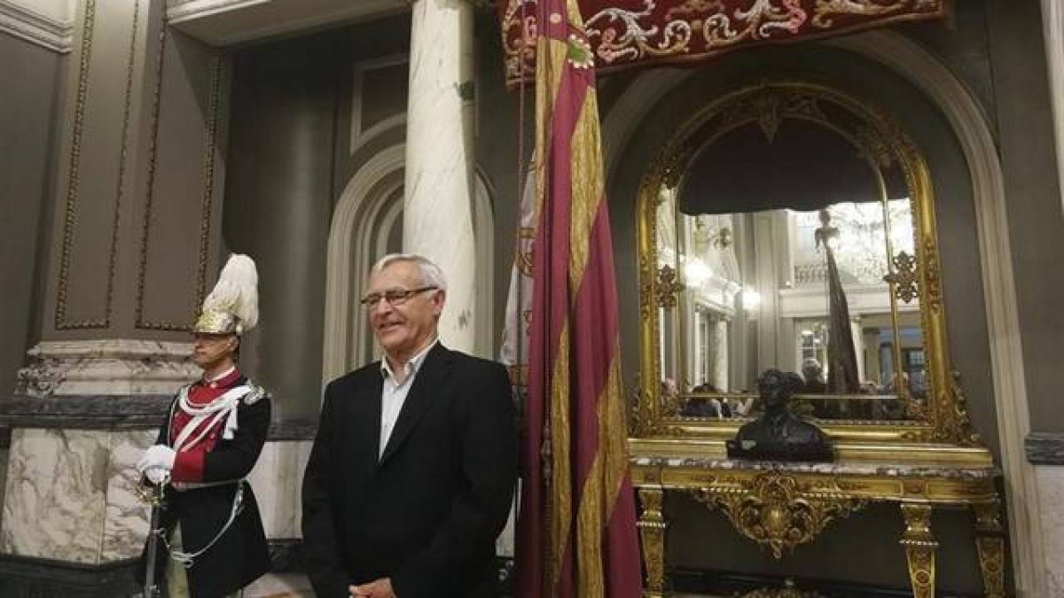 Joan Ribó en el Ayuntamiento de Valencia