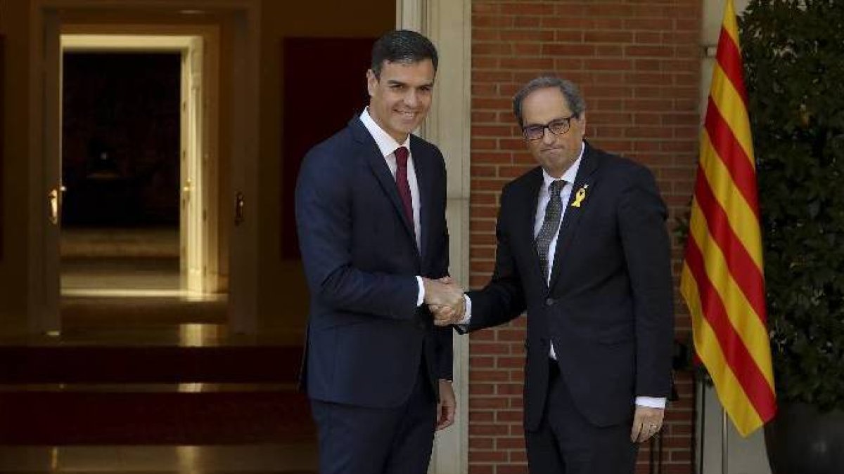 Sánchez y Torra, a las puertas de La Moncloa.